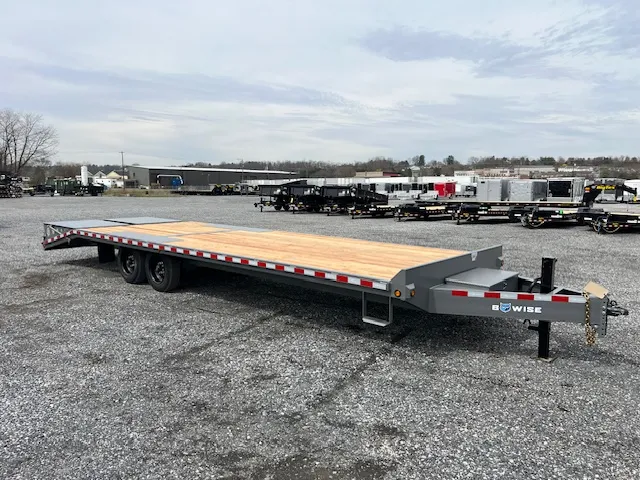 BWise 8 x 28 Deckover Equipment Trailer – Full Width Ramps - Image 10