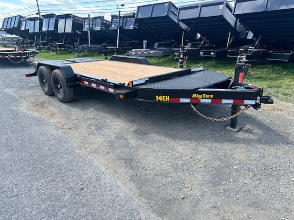 Big Tex 14EH Low Profile 7 x 16 Equipment Trailer – Mega Ramps - Image 4