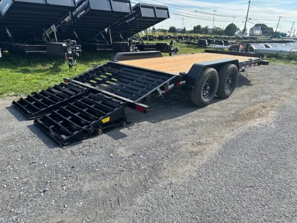 Big Tex 14EH Low Profile 7 x 18 Equipment Trailer – Mega Ramps - Image 8