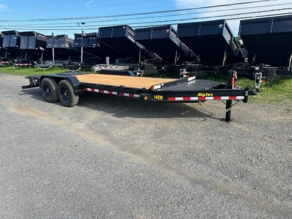 Big Tex 14EH Low Profile 7 x 18 Equipment Trailer – Mega Ramps - Image 4