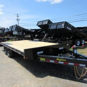 Big Tex 102″ x 20′ Deckover Equipment Trailer – Self Clean Beavertail