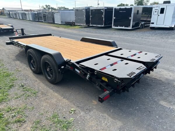 Big Tex 16EH Low Profile 7 x 18 Equipment Trailer – Mega Ramps - Image 7