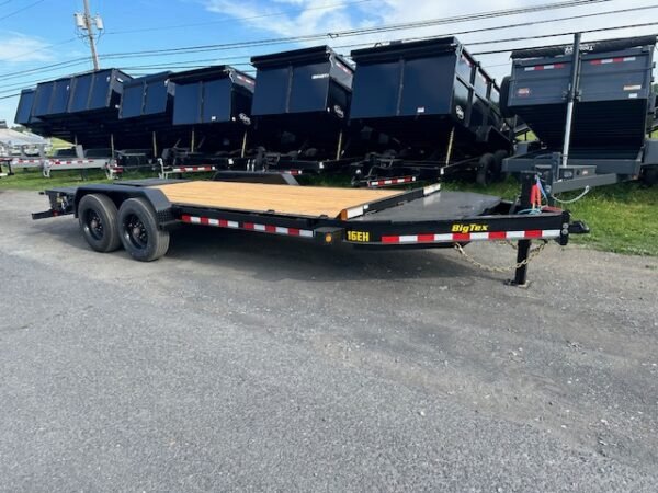 Big Tex 16EH Low Profile 7 x 18 Equipment Trailer – Mega Ramps - Image 4