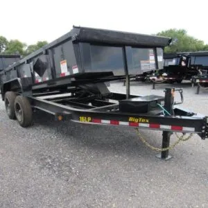 Big Tex 7 x 16 Low Profile Dump Trailer – 8K Axles