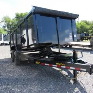 Big Tex 7 x 16 High Side Heavy Duty Dump Trailer – 8K Axles