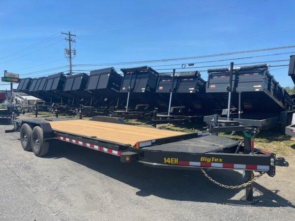 Big Tex 7 x 22 Low Profile Equipment Trailer – Mega Ramps