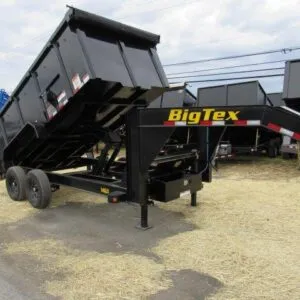 Big Tex 7 x 14 Gooseneck Dump Trailer – Solid High Sides