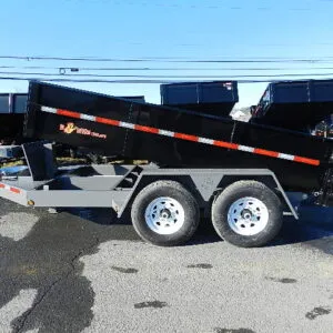 BWise 7 x 12 Dump Trailer | Low Profile With Ramps | All Pro