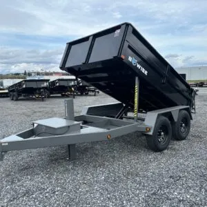 BWise 6 x 10 Low Profile Dump Trailer – Hydraulic Jack