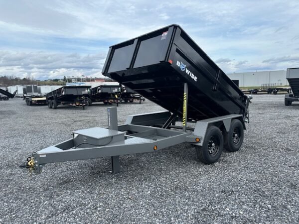 BWise 6 x 10 Low Profile Dump Trailer – Hydraulic Jack