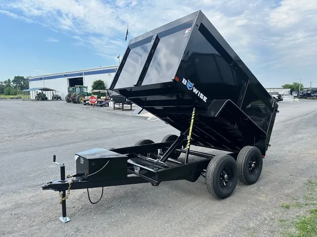 BWise 6 x 10 High Side Dump Trailer – Slide Out Ramps