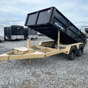 BWise 6 x 12 Low Profile Dump Trailer – Hydraulic Jack