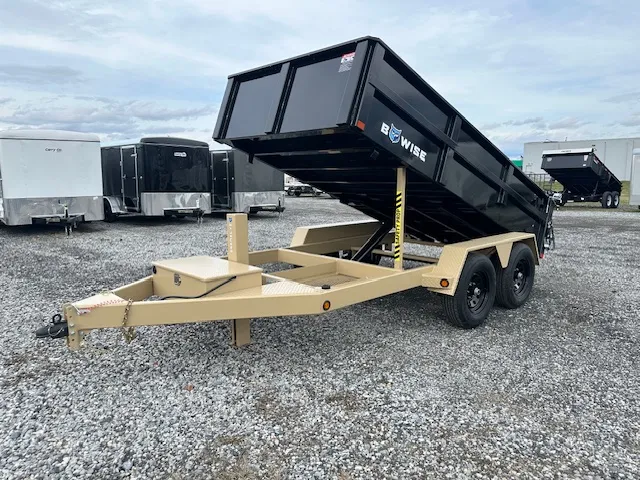 BWise 6 x 12 Low Profile Dump Trailer – Hydraulic Jack
