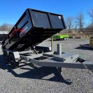 BWise 6 x 12 Low Profile Dump Trailer – Aluminum Wheels
