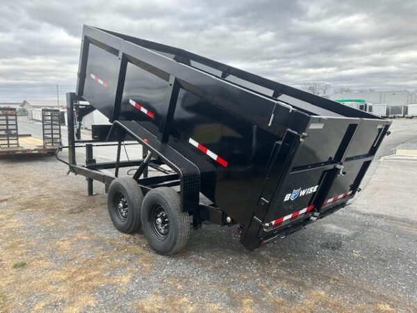 BWise 7 x 14 Gooseneck Dump Trailer – High Sides - Image 7