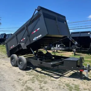 BWise 7 x 14 Low Profile Dump Trailer – 44″ Solid Sides