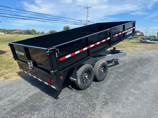 BWise 7 x 16 Deckover Dump Trailer – Fold Down Sides - Image 5