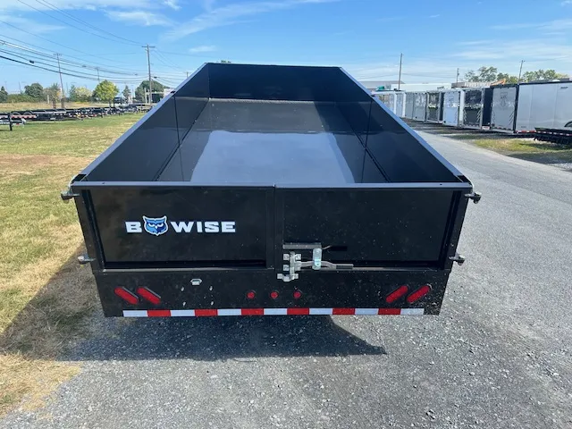 BWise 7 x 16 Deckover Dump Trailer – Fold Down Sides - Image 3