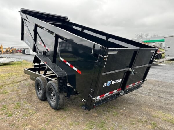 BWise 7 x 16 Low Profile Dump Trailer – 44″ Solid Sides - Image 5