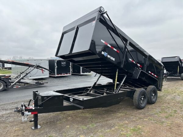 BWise 7 x 16 Low Profile Dump Trailer – 44″ Solid Sides - Image 4