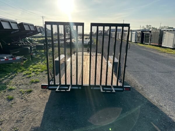 BWise 7 x 18 Equipment Trailer – Split Landscape Ramp - Image 3