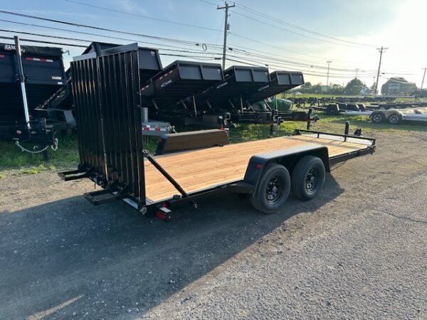 BWise 7 x 18 Equipment Trailer – Split Landscape Ramp - Image 7