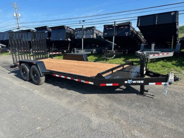 BWise 7 x 18 Low Profile Equipment Trailer – Landscape Ramp - Image 4