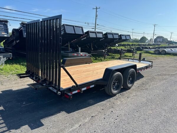 BWise 7 x 18 Low Profile Equipment Trailer – Landscape Ramp - Image 5