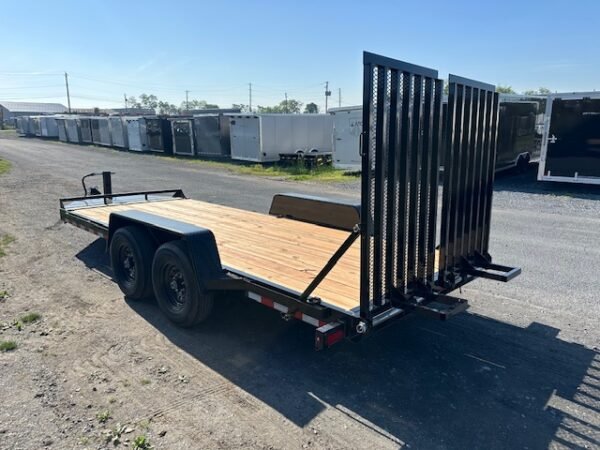 BWise 7 x 18 Low Profile Equipment Trailer – Landscape Ramp - Image 7