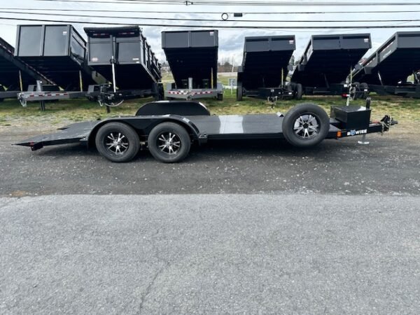 BWise 7 x 18 Power Tilt Car Trailer – Full Steel Deck - Image 6