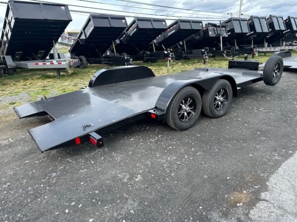 BWise 7 x 18 Power Tilt Car Trailer – Full Steel Deck - Image 7