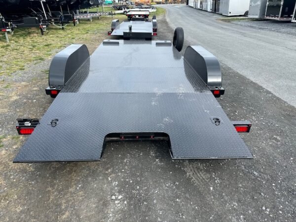 BWise 7 x 18 Power Tilt Car Trailer – Full Steel Deck - Image 3