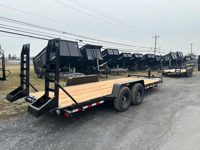 BWise 7 x 20 Heavy Duty Equipment Trailer – Ladder Ramps - Image 6