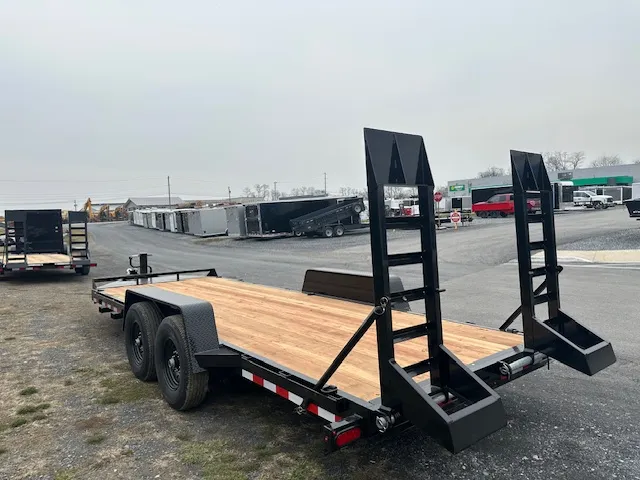 BWise 7 x 20 Heavy Duty Equipment Trailer – Ladder Ramps - Image 5