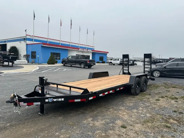 BWise 7 x 20 Heavy Duty Equipment Trailer – Ladder Ramps - Image 4