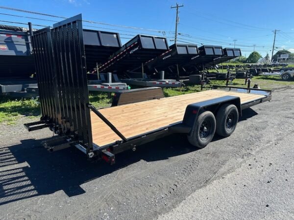 BWise 7 x 20 Equipment Trailer – Split Landscape Ramp - Image 5