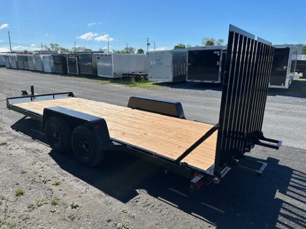 BWise 7 x 20 Equipment Trailer – Split Landscape Ramp - Image 6