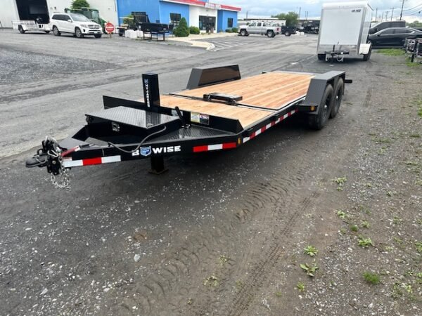 BWise 7 x 20 Low Profile Split-Tilt Equipment Trailer - Image 6