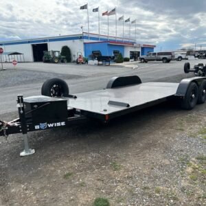 BWise 7 x 20 Power Tilt Car Trailer – Full Steel Deck