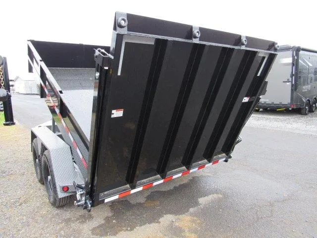 BWise 7 x 12 Low Profile Dump Trailer – Hydraulic Ramp Gate - Image 5