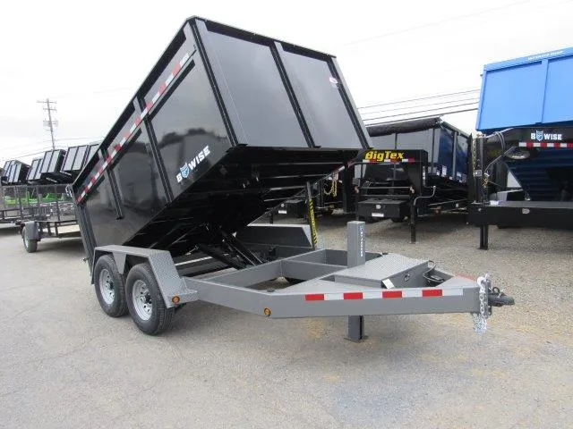 BWise 7 x 12 Heavy Duty Dump Trailer – 44″ Solid Sides