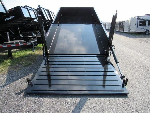 BWise 7 x 14 Low Profile Dump Trailer – Hydraulic Ramp Gate - Image 3