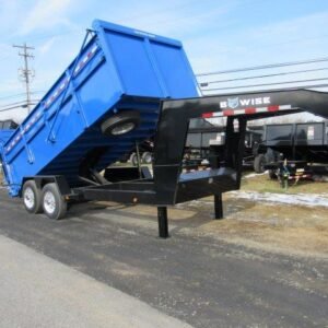 BWise 7 x 16 Heavy Duty Gooseneck Dump – Ultimate Dump Trailer
