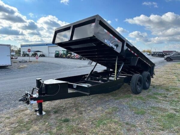 BWise 7 x 16 Low Profile Dump Trailer – 16,000 GVW - Image 4