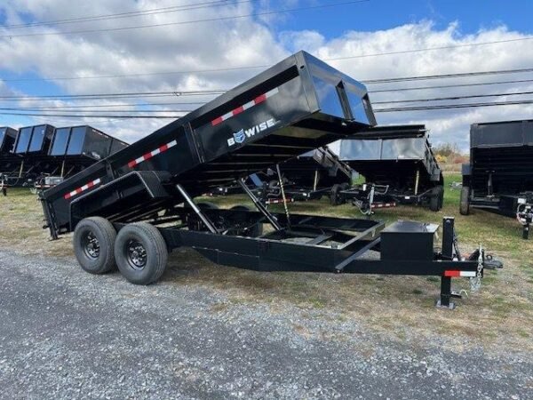 BWise 7 x 16 Low Profile Dump Trailer – 16,000 GVW