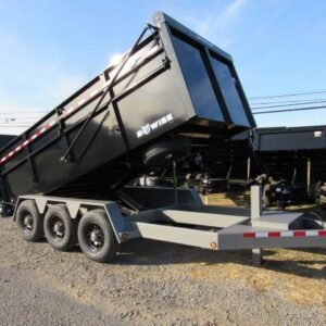 BWise 7 x 16 Heavy Duty Dump Trailer – Tri-Axle Ultimate Dump