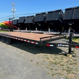 BWise 8.5 x 24 Deckover Equipment Trailer – Ladder Ramps
