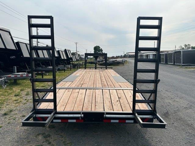 BWise 8.5 x 24 Gooseneck Equipment Trailer – Ladder Ramps - Image 3