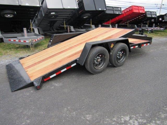 BWise 7 x 18 Low Profile Split-Tilt Equipment Trailer – 8K Axles - Image 5
