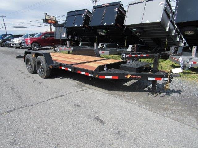 BWise 7 x 18 Low Profile Split-Tilt Equipment Trailer – 8K Axles